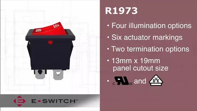 R1973 Series Illuminated Rocker Switches